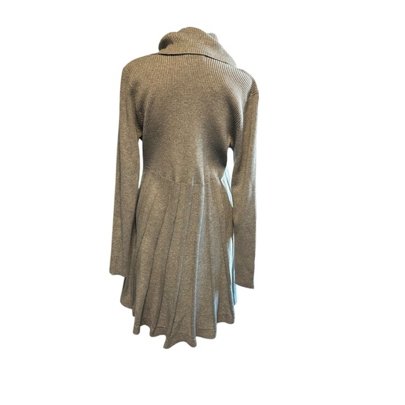 Calvin Klein Gray Midi Dress with Cowl Neck - Picture 3 of 5